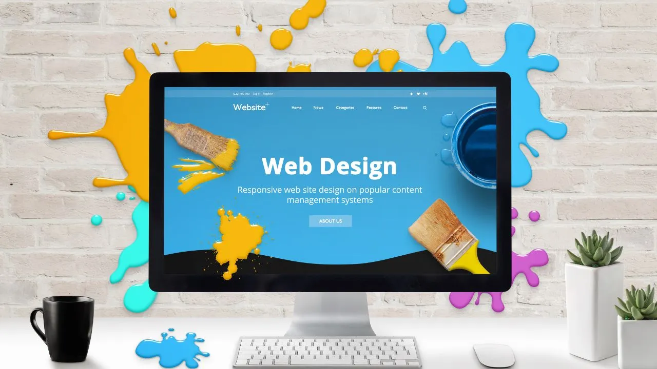 web-development showcase in screen